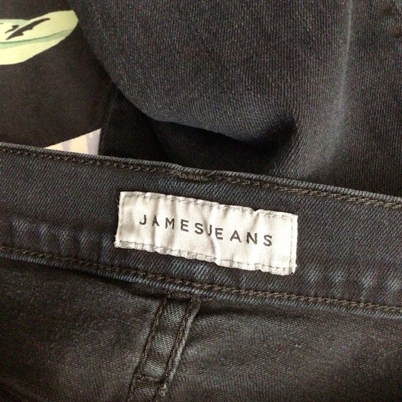 James Jeans women jeans 27 black raw hem distress Twiggy - Picture 7 of 11